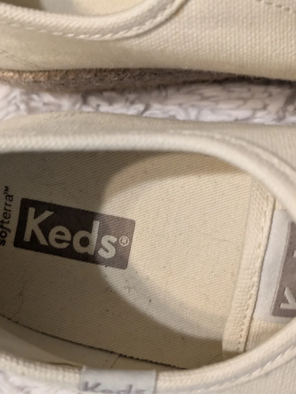 Keds Cream Canvas Espadrille Sneakers